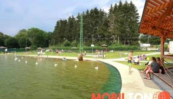 Bar a restaurace v přírodním koupališti Divišov - Czech Republic