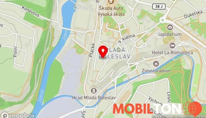 mapa 150 Bistro Restaurace v Mladá Boleslav I