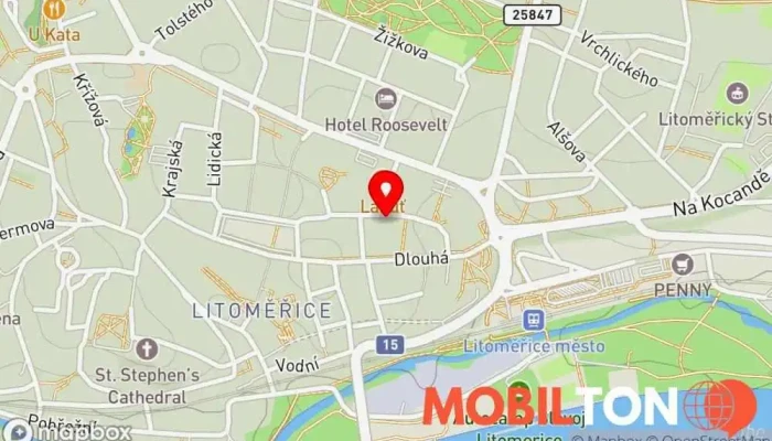 mapa 1994 Asian Restaurant - Autentická chuť asijské kuchyně Vietnamská restaurace, Bistro, Mandarinská restaurace v Litoměřice