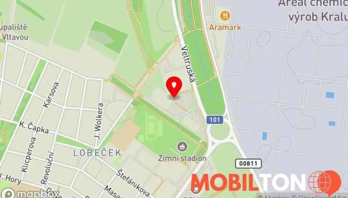 mapa AE Vietnamese Cuisine Bistro v Veltruská 815