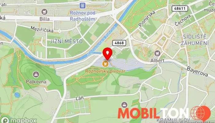mapa Albert Málek Restaurant Restaurace v Pivovarská 6