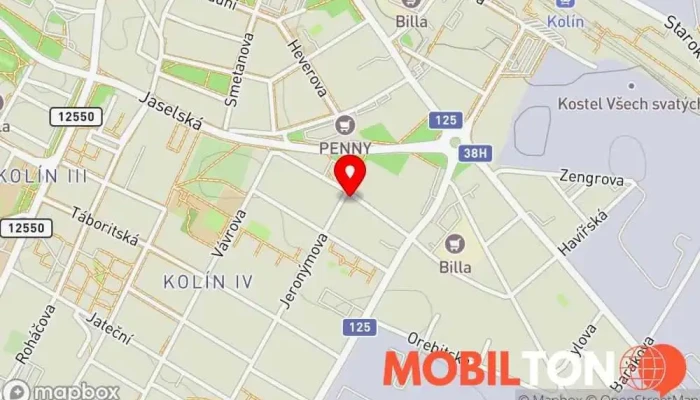 mapa Albi’s Burger Kolín Hamburgerová restaurace v Kolín IV