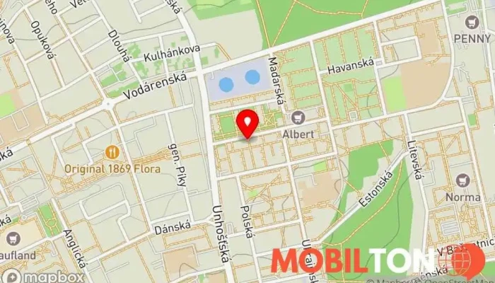 mapa Alfa Plus S.r.o. Italská restaurace, Pizzerie v Obránců míru 2721