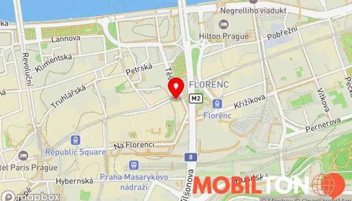 mapa Amano Italská restaurace, Restaurace v Nové Město