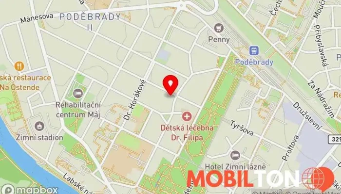 mapa AMARE PIZZA Poděbrady Pizzerie v Poděbrady II