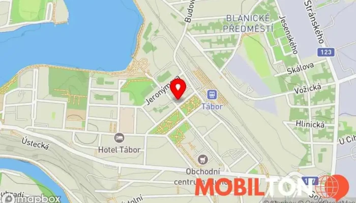 mapa amaxmobil.cz Opravna mobilních telefonů, Prodej mobilních telefonů v Husovo nám. 2988