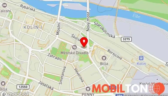 mapa AŇ Bistro Bistro v Kolín IV