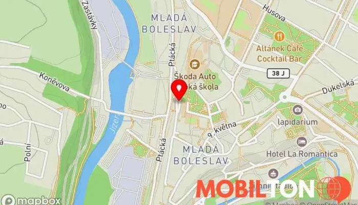 mapa ANGKOR - Cambodian & Thai Restaurant Kambodžská restaurace, Restaurace v Mladá Boleslav I