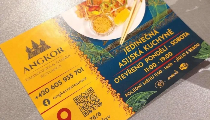 Angkor -    Cambodian Thai Restaurant Menu - Mladá Boleslav I