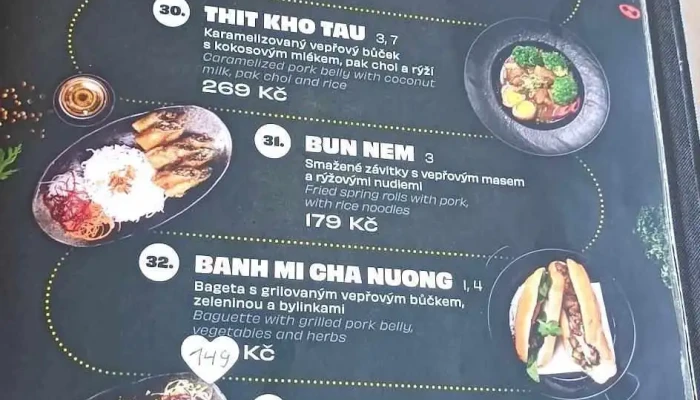 Anjiko -  Menu - Mladá Boleslav Ii