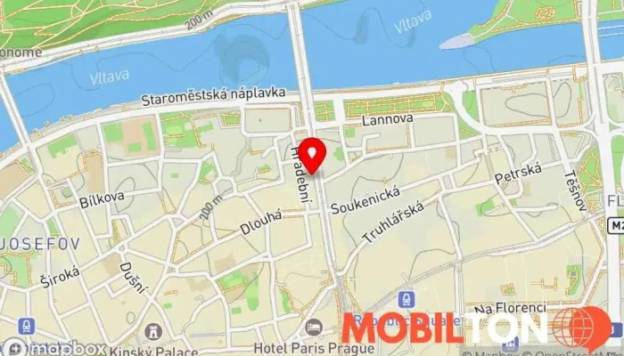 mapa Apple Servis - IPhone Point Revoluční Opravna mobilních telefonů v Praha 1