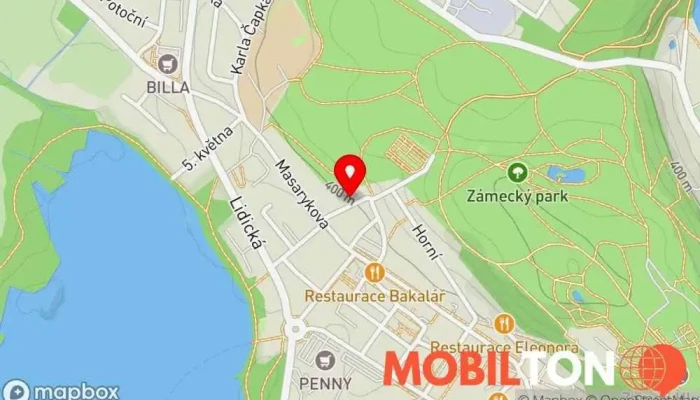 mapa AppleFresh Opravna mobilních telefonů v B. Němcové 102