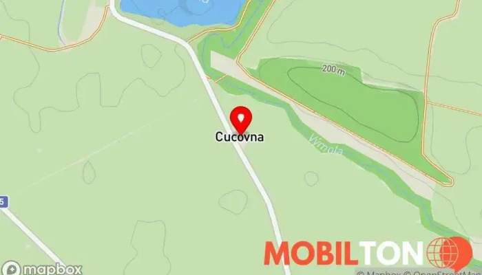 mapa Areál Cucovna Hotel v Cucovna 50