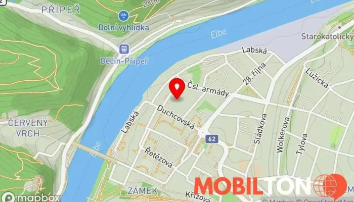 mapa ARRIGŌ Unikátní gastronomie Restaurace v Děčín I