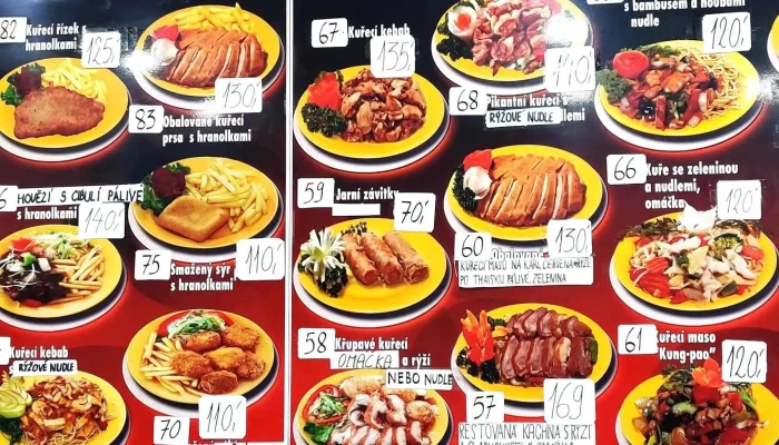 Asia Bistro -  čislo - Miřetice U Klášterce Nad Ohří