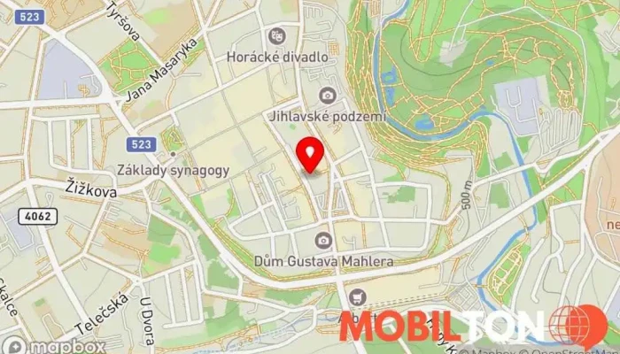 mapa Asijské bistro Rychlé občerstvení v Masarykovo Nám.