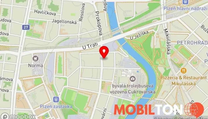 mapa ATRONIC.CZ - mobilní telefony Prodej mobilních telefonů, Opravna telefonů v Plzeň 3-Jižní Předměstí