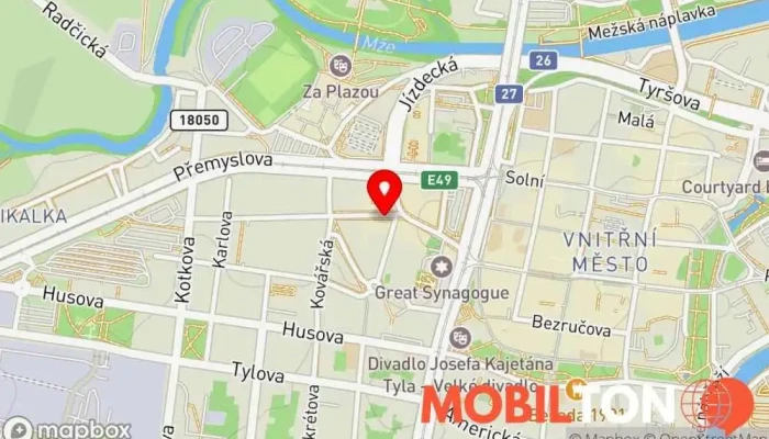 mapa Axes Computers s.r.o. Prodej výpočetní techniky v Plzeň 3