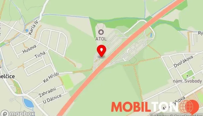 mapa Bageterie Boulevard Rychlé občerstvení v Rudná