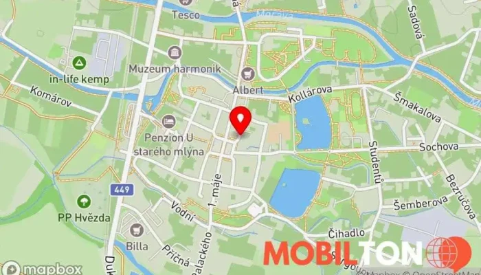 mapa Balák František Prodej mobilních telefonů v Šafaříkova 757/1