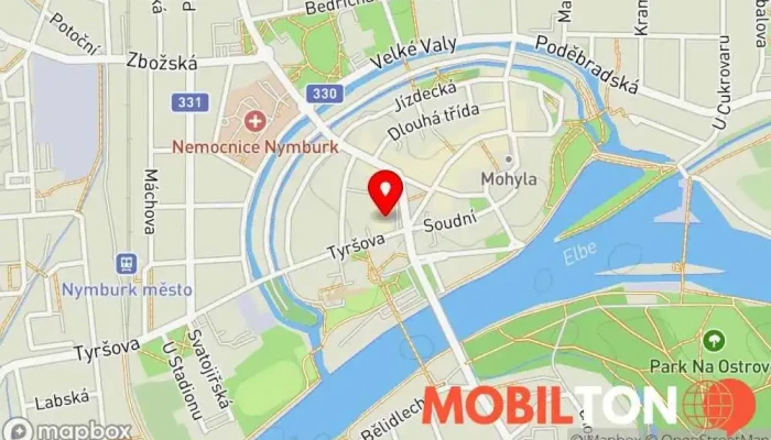 mapa Bao Shj Restaurace v Nám. Přemyslovců 169