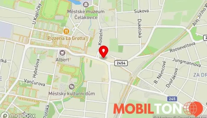 mapa Barracuda Bar v Sedláčkova 47