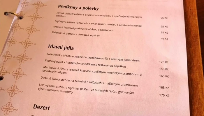 Bechneruv Statek Restaurace Menu - Masarykovo Nám. 18