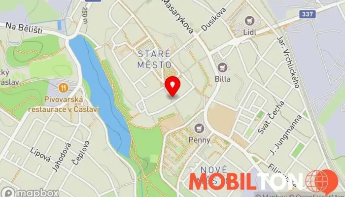 mapa BEJKN bistro Restaurace v Staré Město