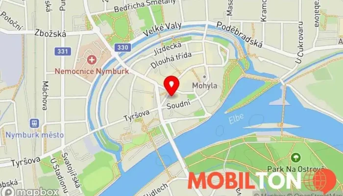 mapa Biograf Restaurace v Nám. Přemyslovců 40/6