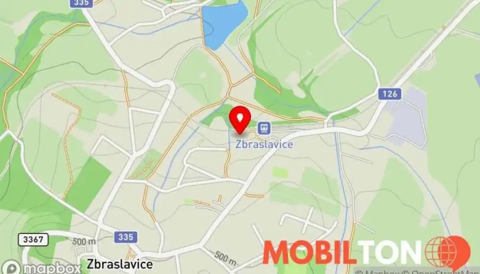 mapa Bistro Blážo Bufetová restaurace v Zbraslavice