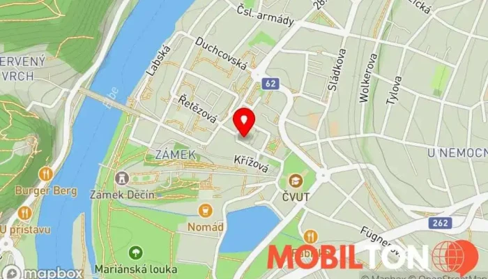 mapa Bistro Garden Bufetová restaurace v Lázeňská 58/1
