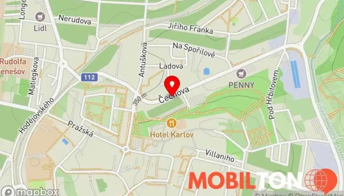 mapa Bistro Guzzi Bistro v Čechova 876