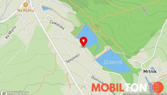 mapa Bistro Kocábka Rychlé občerstvení v Záskalská