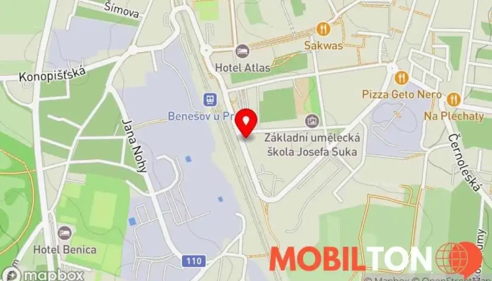 mapa Bistro Mydlářka Bistro, Snídaňová restaurace v Žižkova 2040