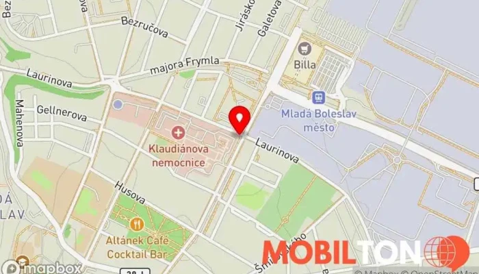 mapa Bistro Myšák Bistro v Mladá Boleslav II