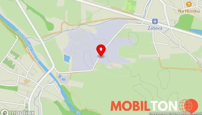 mapa Bistro na Luhach Restaurace v Zašová