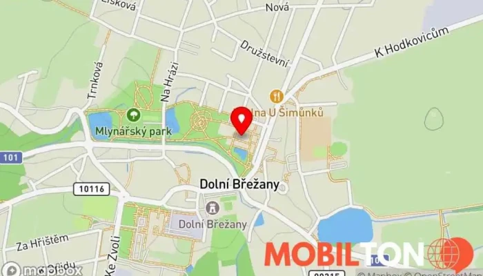 mapa Bistro na náměstí Bistro v Nám. Na Sádkách 701