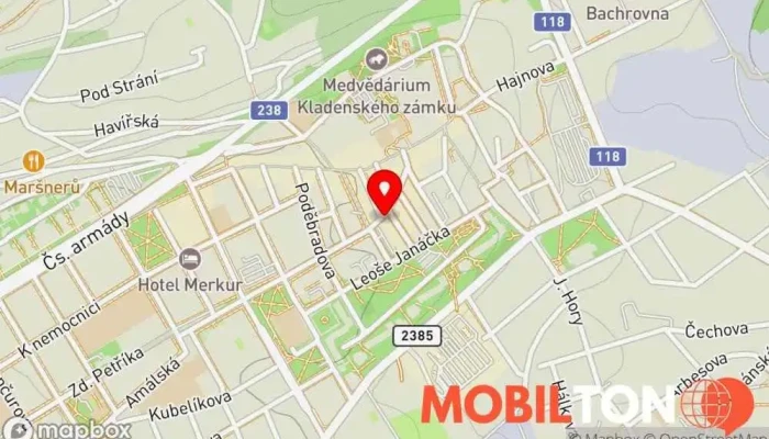mapa Bistro Naproti Restaurace v Osvoboz. pol. vězňů 3355