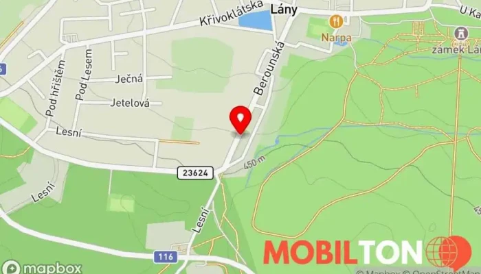 mapa Bistro Pod Branou Bistro v Berounská 63