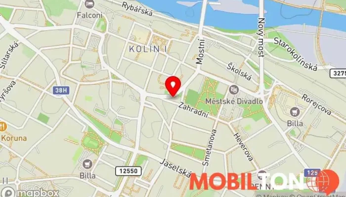 mapa Bistro Pomyšlení Bistro v Kolín III