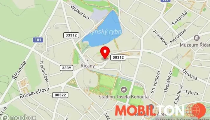 mapa Bistro Říčanka Samoobslužná jídelna v Masarykovo nám. 73