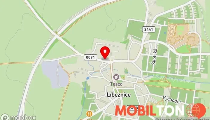 mapa Bistro Statek Líbeznice Snídaňová restaurace v Družstevní 32