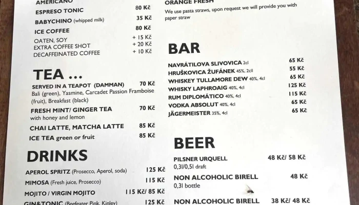 Bistro Statek Libeznice Menu - Družstevní 32