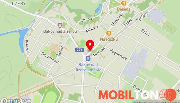 mapa Bistro Station Bistro v Husova 162
