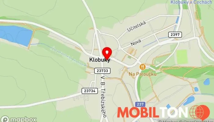 mapa Bistro u Babičky Bistro, Bar, Kavárna, Cukrárna, Restaurace v V. B. Třebízského 193