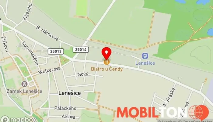 mapa Bistro u Čendy Rychlé občerstvení v Husova 147/147