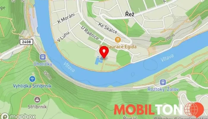 mapa Bistro U Hastrmana Restaurace v Husinec-Řež