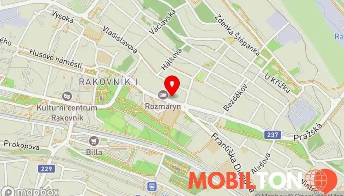 mapa Bistro u Holiče Kavárna v Pražská 283