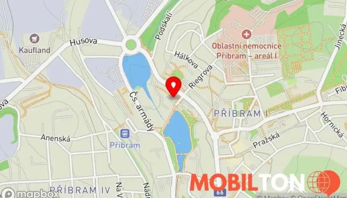 mapa Bistro Vesmírek Bistro v Příbram I