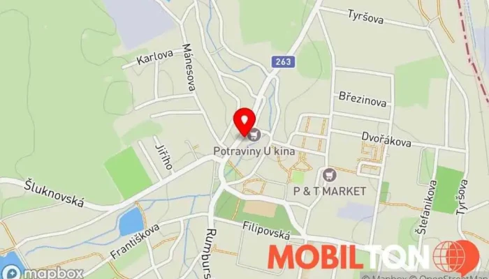 mapa Bistro Vietnam Restaurace v Starý Jiříkov